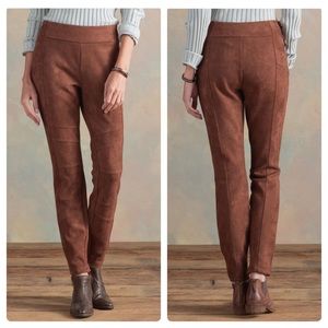 Sundance Brown Suede Leggings